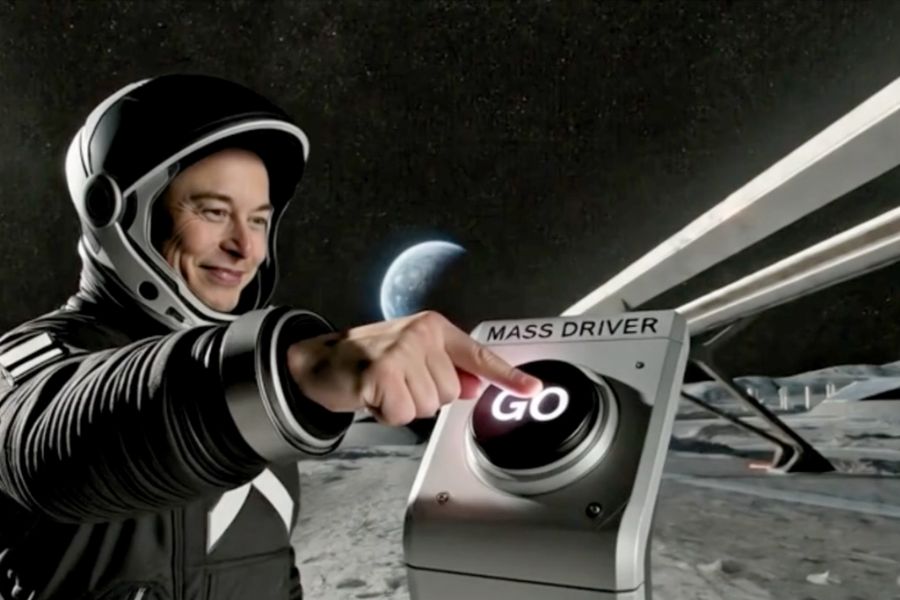 Elon Musk Imagine the Moon